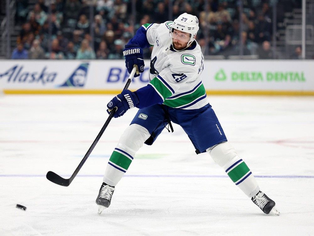 Pettersson’s first season in the NHL and Bieksa’s last in the league both came with the 2017-18 Anaheim Ducks