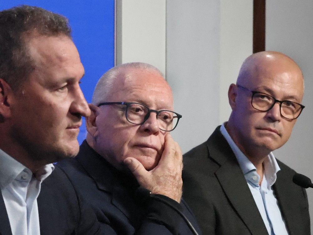 President of hockey operations Jim Rutherford and GM Patrik Allvin hold court about franchise direction and the coming NHL season.