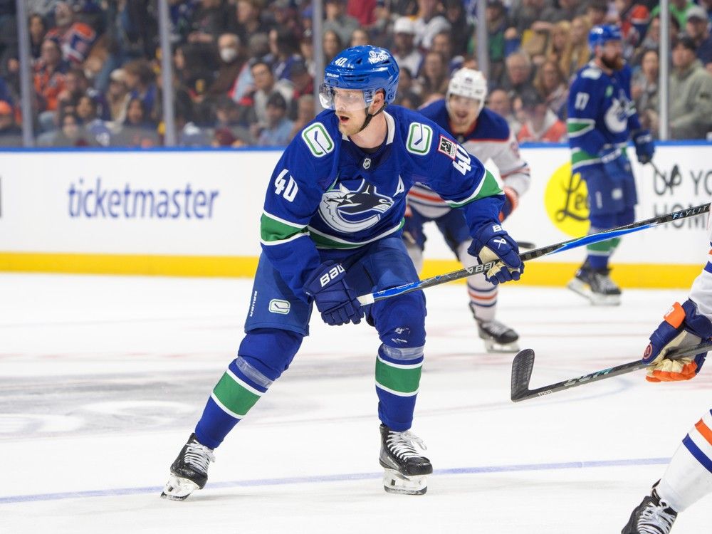The centre has just one assist and three shots on goal through Vancouver's first three games and has not been the play driver the team needs
