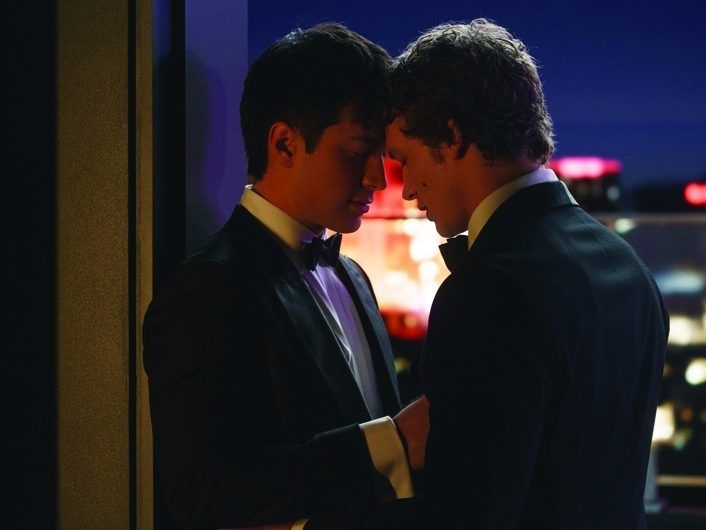 Actors Hudson Williams, left, and Connor Storrie are shown in a scene from Crave's "Heated Rivalry". THE CANADIAN PRESS/Handout — Bell Media