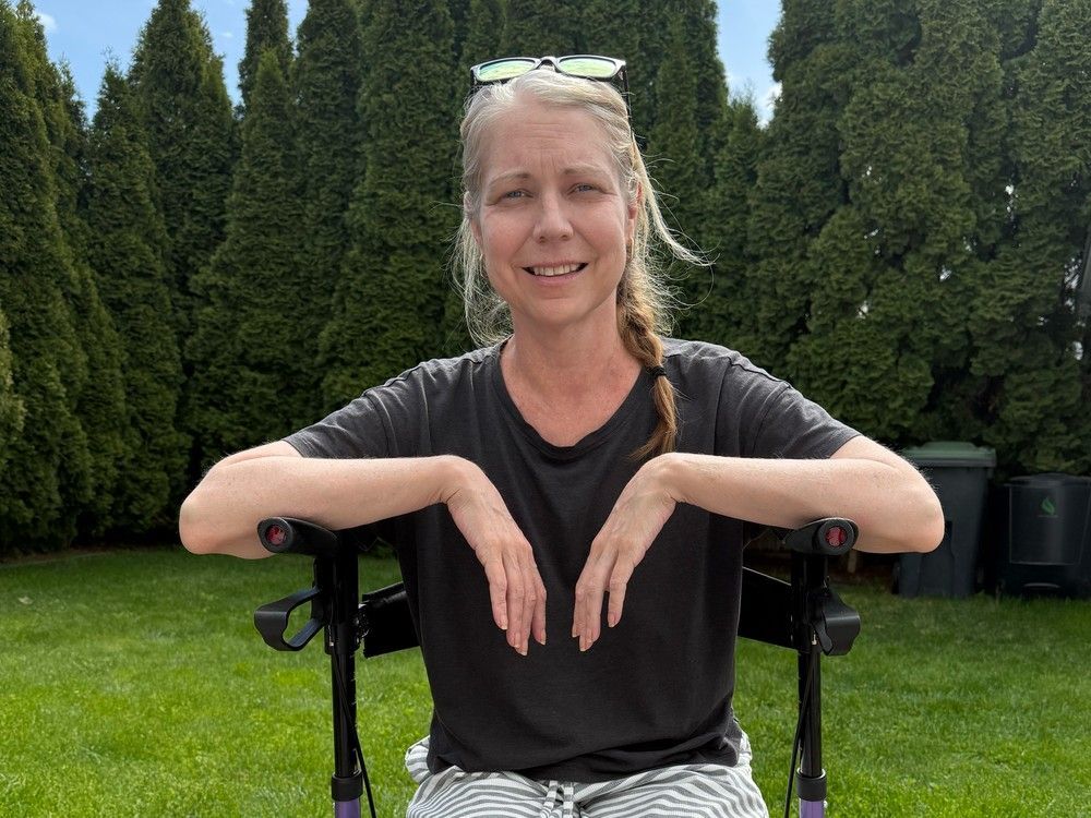 May 2025 handout photograph of Lyndsay Richholt, a 43-year-old Kelowna mother who is in end-stage liver failure after waiting over 13 months for a transplant.