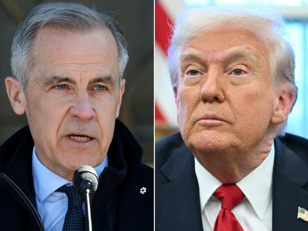 Prime Minister Mark Carney and U.S. President Donald Trump.