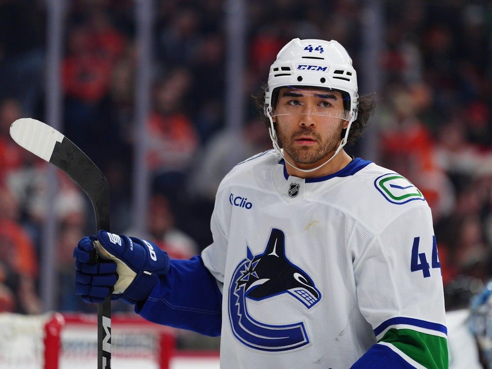 The feisty Canucks winger Kiefer Sherwood was being pursued by a number of NHL trade suitors for his goals, hits and penalty-kill presence.