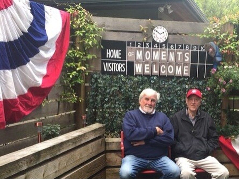 Greg Douglas, left, and the late Jim Robson, right. Tom Locke photo.