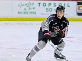 Vancouver Giants defenceman Ethan Mittelsteadt. He's one of three 20 year olds on the team