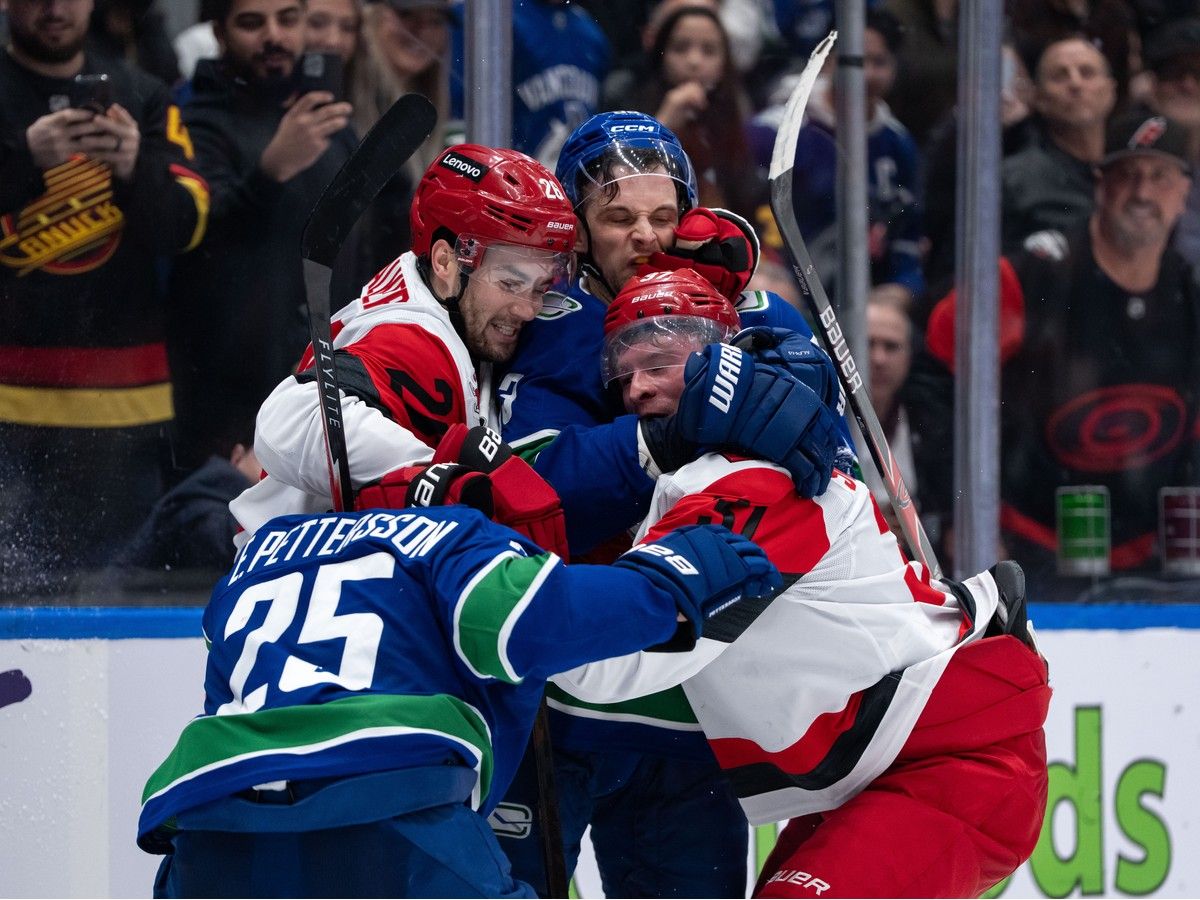 Canucks Player Grades: More fight, more bite in tough 6-4 loss to Canes