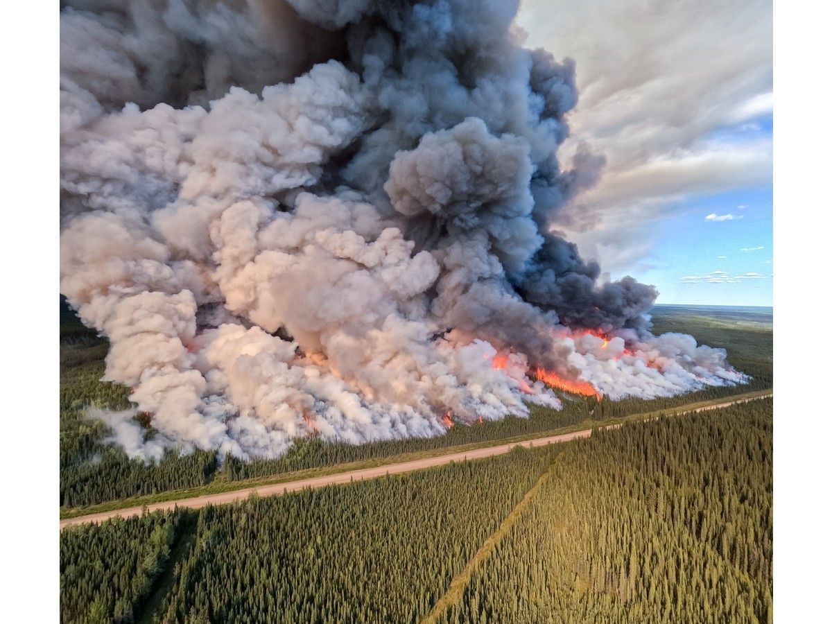Bad wildfire years like 2023, which will become more common and worse in the future, come with tens to hundreds of billions of dollars of direct and indirect costs, writes Robert Gray. Above: The Donnie Creek wildfire in northeast British Columbia in May 2023. Photo: B.C. Wildfire Service