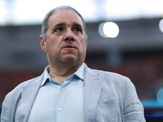 Victor Montagliani, president of CONCACAF, attends the MLS match between Vancouver Whitecaps FC and Los Angeles Football Club at B.C. Place on Aug. 01, 2026.