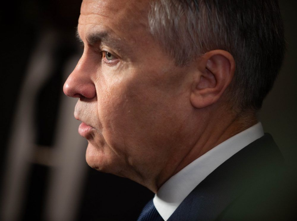 Prime Minister Mark Carney speaks with reporters outside of the Liberal caucus meeting in West Block on Wednesday, June 4, 2025