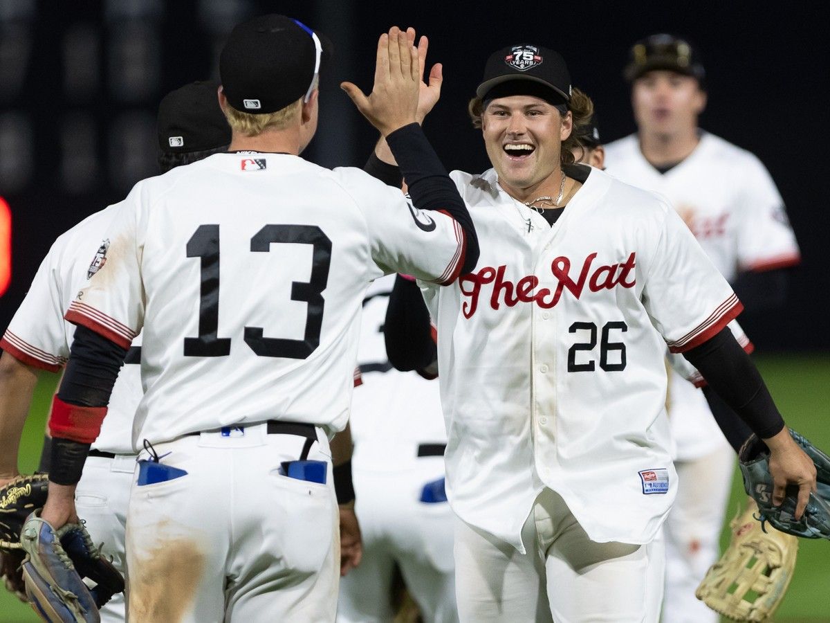 The Toronto Blue Jays farm club, who finished last in the first half, beat Eugene 9-8 in 12 innings  Friday to sweep the best-of-five finale
