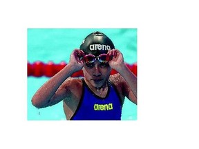 Alzain Tareq, 10, of Bahrain has become a bit of a celebrity at the world swimming championships.