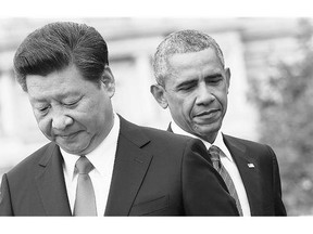 Barack Obama welcomes Chinese President Xi Jinping for his visit Friday in Washington. The U.S. president and Xi pledged their countries would not conduct or support cyberhacking.