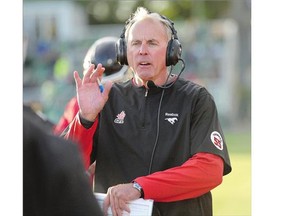 Calgary Stampeders coach and general manager John Hufnagel has brushed off rumours he might head to Regina to help revive the downtrodden Saskatchewan Roughriders.