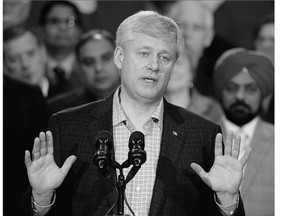 At a campaign stop in Surrey, B.C. Conservative Leader Stephen Harper said refugee policy changes are not enough.