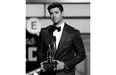 Carey Price of the Montreal Canadiens accepts the Vezina Trophy for top goaltender during the 2015 NHL Awards at MGM Grand Garden Arena on Wednesday in Las Vegas.