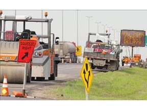 City staff and police are concerned about the growing number of traffic violations at Diefenbaker Drive and 22nd St. W. where repaving of 22nd St. is taking place.