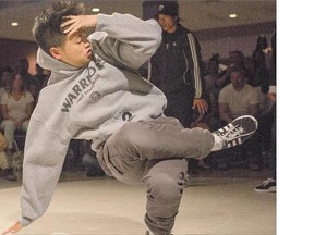 Competitors battle during the Game Theory breakdancing event at TCU place on Saturday.