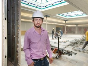 Confederation Park Mall manager Toby Esterby where a year long renovation to the mall has begun, August 5, 2015. (Gord Waldner/The StarPhoenix)