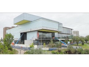 Construction continues Friday on the The Remai Modern Art Gallery of Saskatchewan.