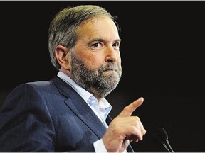 The conventional wisdom is that NDP Leader Tom Mulcair, shown at a rally last month in Ottawa, will maul Trudeau at the leaders debates, but voter evaluation of debate performance depends in large part on expectations, writes Stephen Maher.