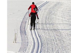 Cross-country skiers take advantage of well-groomed trails in January at Wildwood Golf Club. Coun. Charlie Clark says more can be done to enjoy the outdoors in the winter.