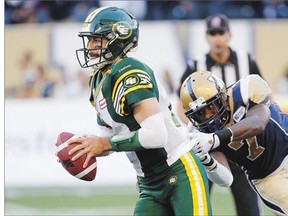 Edmonton Eskimos' quarterback Mike Reilly is the undisputed leader of the team, both for his performance on the field and his tenacity battling back from a series of injuries. The Eskimos take on archrival Calary Stampeders Saturday with top spot in the West Division at stake.