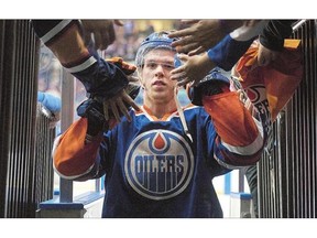 Edmonton Oilers' Connor McDavid was named the rst star of the game as the Oilers defeated the Minnesota Wild .