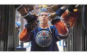 Edmonton Oilers' Connor McDavid was named the rst star of the game as the Oilers defeated the Minnesota Wild .