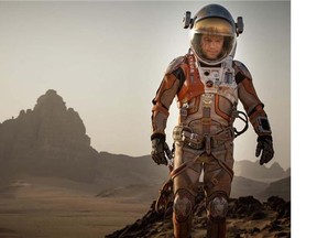Matt Damon as Mark Watney a scene from the film, The Martian