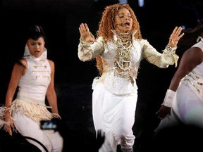 Janet Jackson (pictured at the Scotiabank Saddledome in Calgary on September 2), performed at SaskTel Centre in Saskatoon on Sept. 7, 2015 (Leah Hennel / Calgary Herald	)