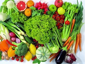 Eat lots of leafy, colourful fruit and vegetables.