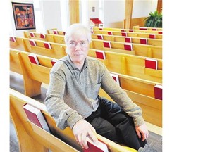 Former KGB agent Mikhail Lennikov in his place of sanctuary in 2009, the First Lutheran Church in Vancouver.