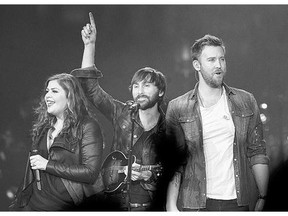 From left: Lady Antebellum's Hillary Scott, Dave Haywood and Charles Kelley wanted more energy in their shows.