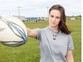 Gillian Allen is about to embark on her second international rugby assignment with Team Canada and first with the senior squad. (LIAM RICHARDS/THE STARPHOENIX)