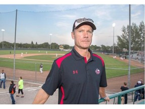 Greg Hamilton at Baseball’s Canada Cup in Saskatoon at Cairns Field, on Friday, August 5, 2015.