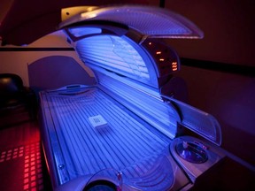 A tanning bed is shown in North Vancouver, B.C. Tuesday, March, 20, 2012.