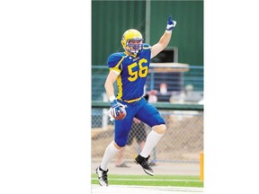 Hilltops' defensive end Tom Schnitzler, above, and quarterback Brad Schnitzler are brothers. Cam is their cousin.