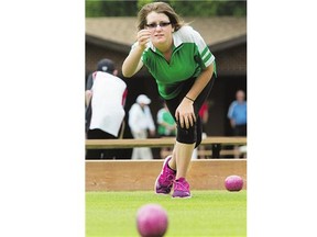 Jordan Kos won her opening two matches at the National Junior Championships at the Nutana Lawn Bowling Club.