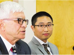 Dr. Julian Tam, right, is introduced to the cystic fibrosis team at Royal University Hospital by Dr. George Pylypchuk. Tam began practising in Saskatoon on July 1.