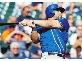 Kansas City Royals' Kendrys Morales had three home runs and a triple for a team-record 15 total bases in a 10-3 win over the Detroit Tigers on Sunday.