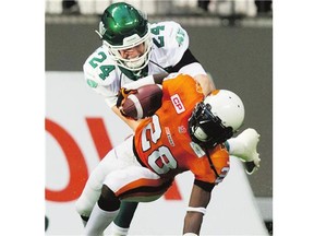 Keenan McDougall, 24, is getting a chance to start at safety for the Roughriders.