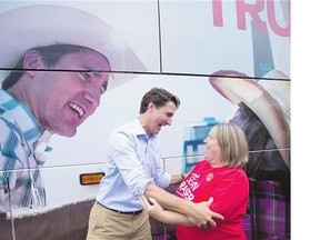 Liberal Leader Justin Trudeau, in Amherst, N.S. on Tuesday, promised he would 'empower' MPs to be 'voices' for their own communities on Parliament Hill.