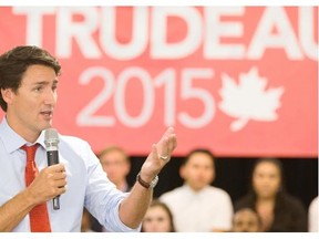 Liberal leader Justin Trudeau was in Saskatoon with a town hall meeting during his stop, Thursday.