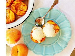 Grilling turns peaches into a simple yet delicious summer dessert.
