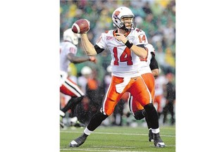 B.C. Lions' quarterback Travis Lulay