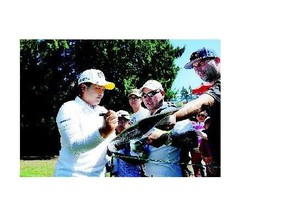 LPGA star Inbee Park signs autographs Wednesday at the Vancouver Golf Club. Park has 16 career tournament victories, including seven majors.