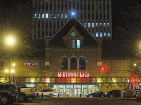 Midtown Plaza's sales jumped 6.6 per cent last year, a figure its general manager says is "unheard of" in Canada.