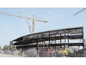 The new Mosaic Stadium at Evraz Place in Regina is inching closer to completion.