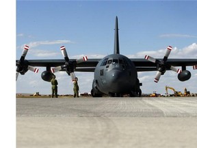 The Royal Canadian Air Force scrambled a CC-130 Hercules search and rescue aircraft to investigate a report of an aircraft distress call that prompted officials to close part of the Trans-Canada Highway in Alberta for a possible emergency landing on Sept. 13, 2015