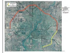 The province is planning a perimiter highway around Saskatoon.